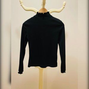Shein - Black Long Sleeve with Ruffles